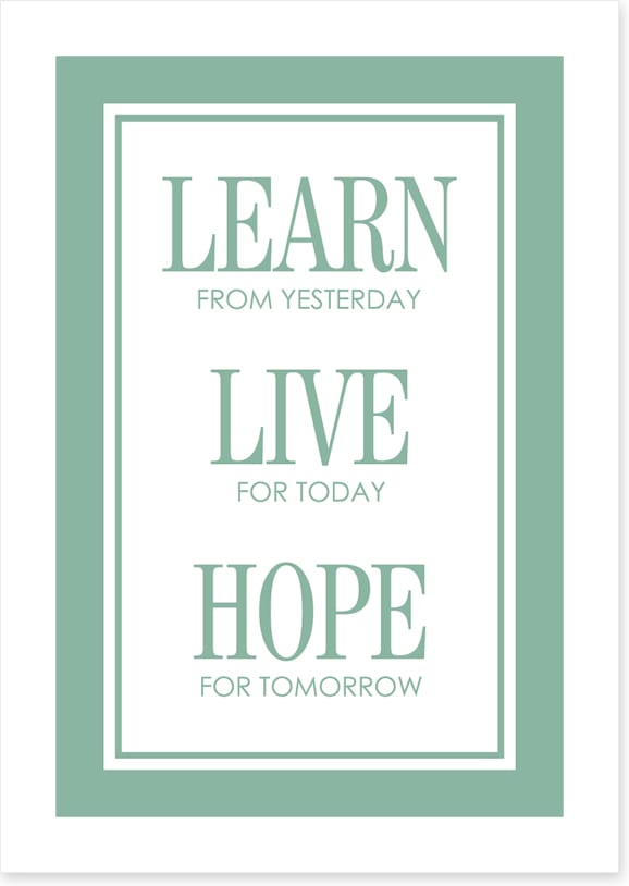 Live for today