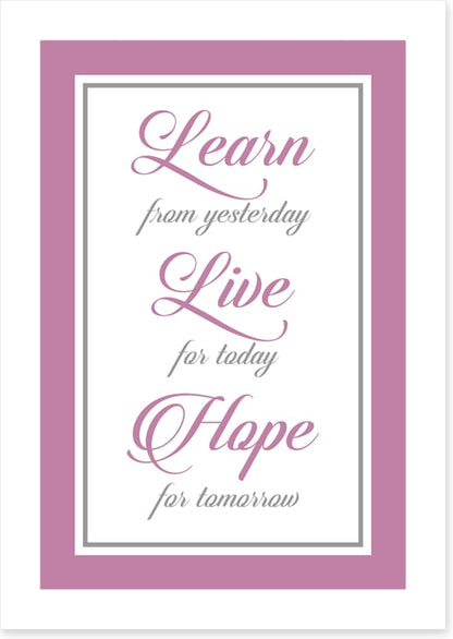 Live for today