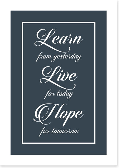 Live for today