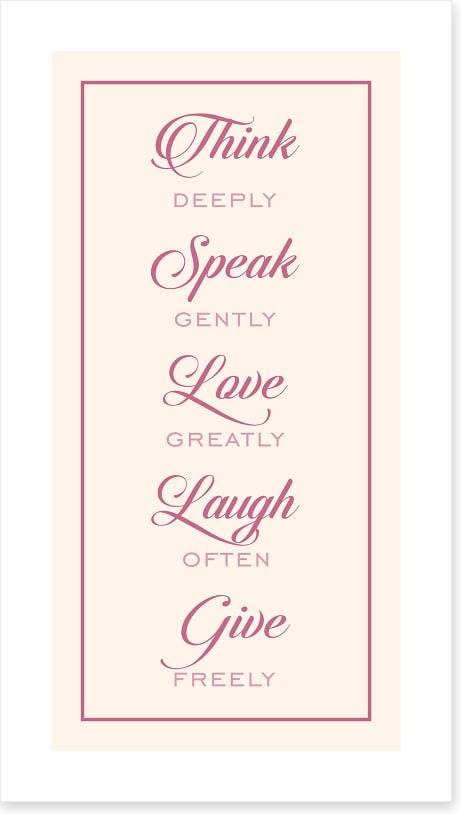 Give freely