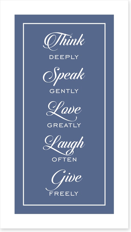 Give freely