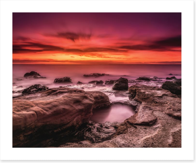 Burning skies at Black Rock