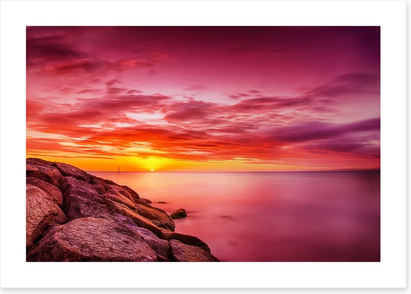 Carrum beach sunset