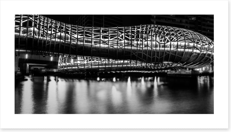 Webb Bridge at night
