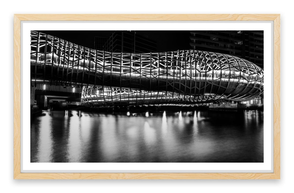 Webb Bridge at night