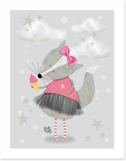 Pink ballerina fox