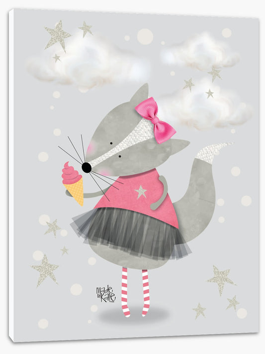 Pink ballerina fox