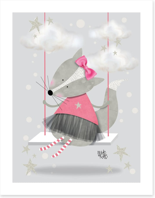 Pink fox swing
