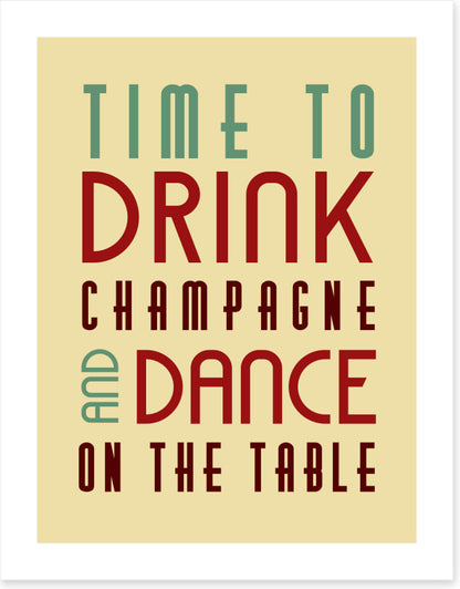 Time to drink champagne