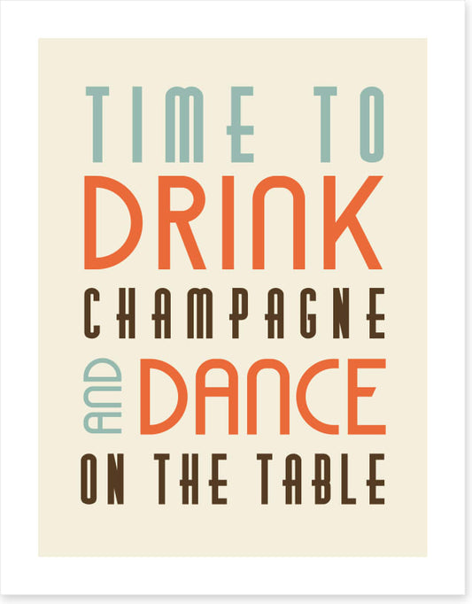 Time to drink champagne