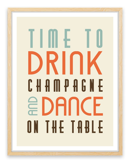 Time to drink champagne