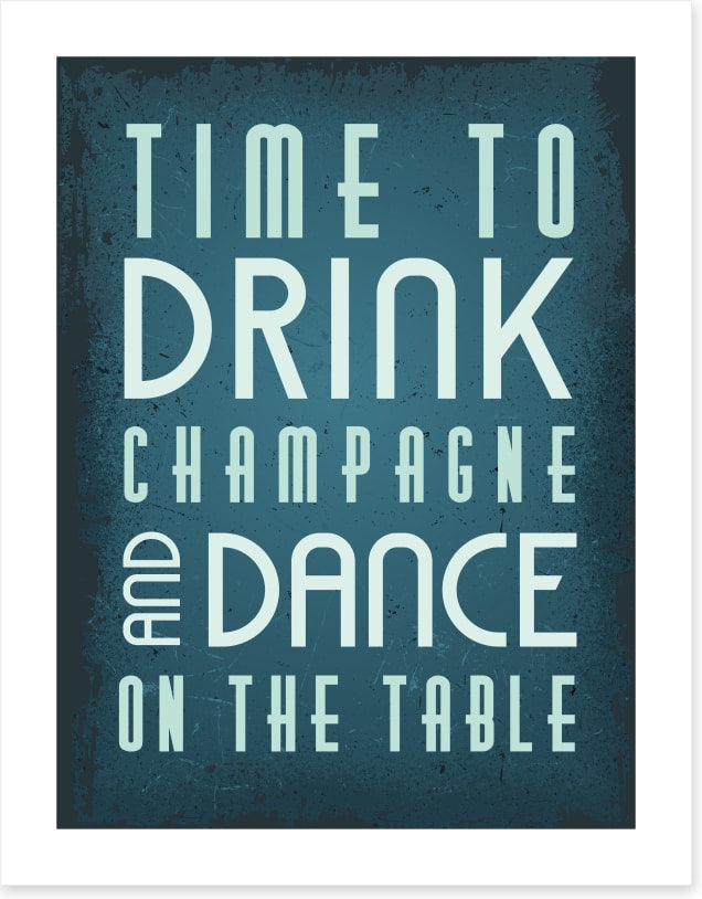 Time to drink champagne