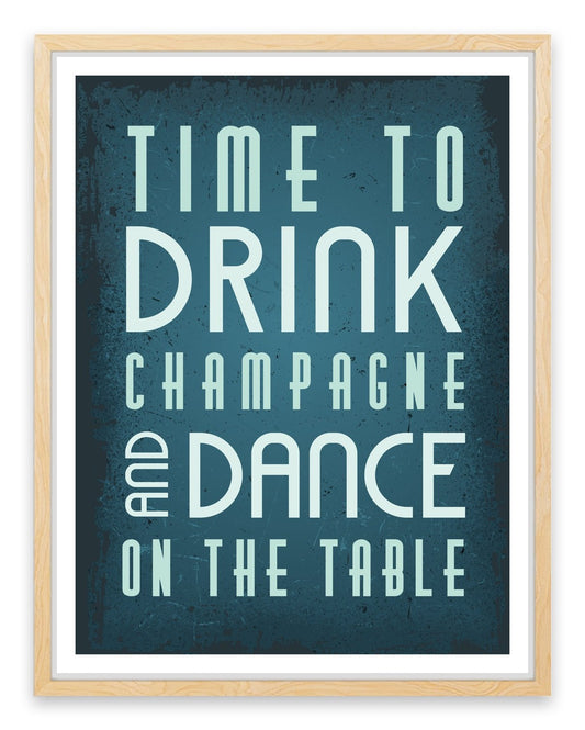 Time to drink champagne