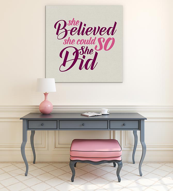 She believed she could