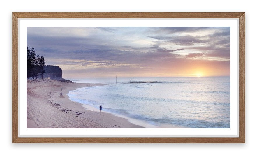 Mona Vale beach landscape at dawn