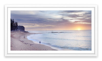 Mona Vale beach landscape at dawn