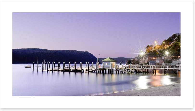 Palm Beach wharf at dusk