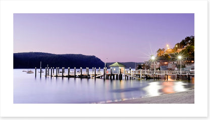 Palm Beach wharf at dusk