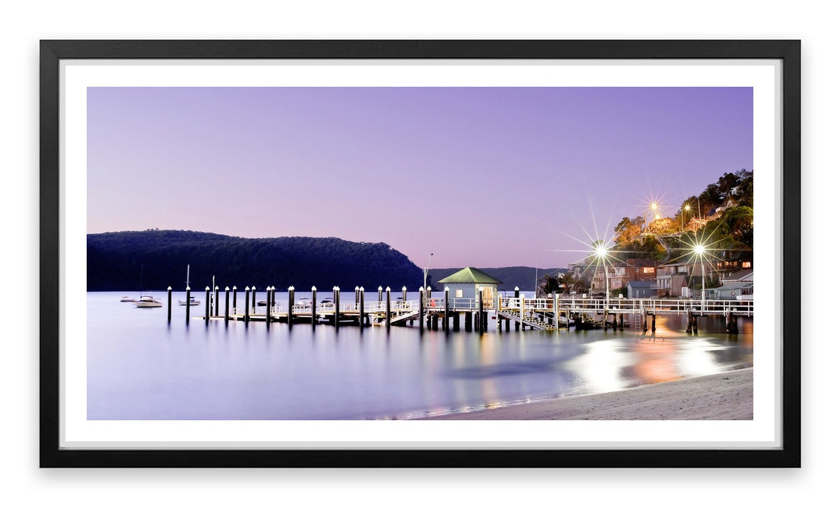 Palm Beach wharf at dusk