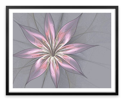 Silk flower in grey