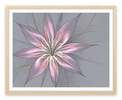 Silk flower in grey