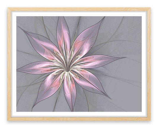 Silk flower in grey
