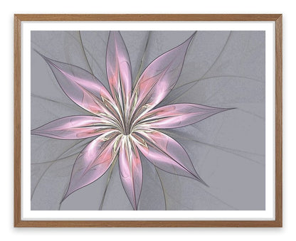 Silk flower in grey