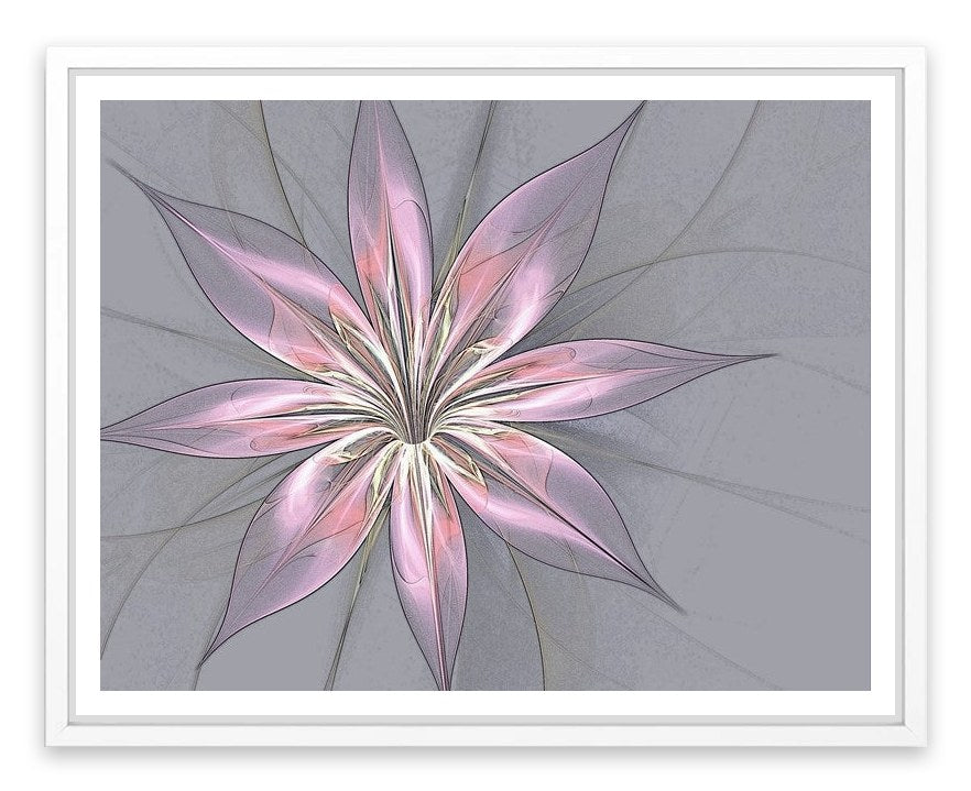 Silk flower in grey