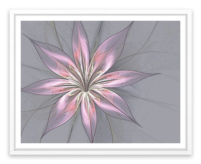 Silk flower in grey