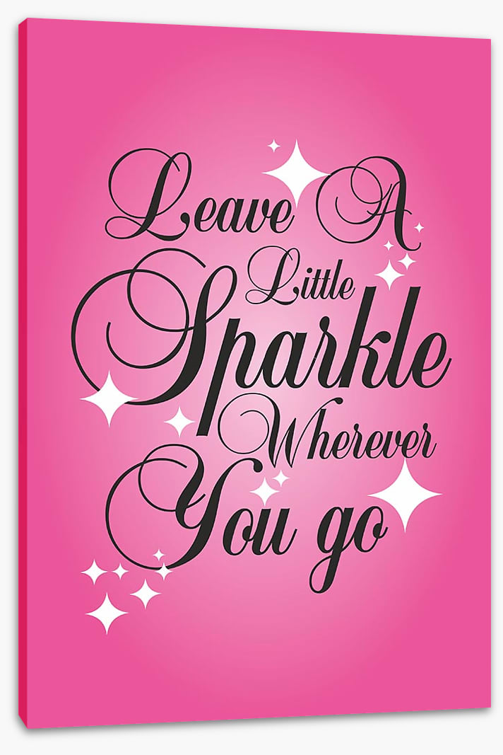 Leave a little sparkle