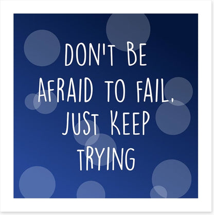 Just keep trying