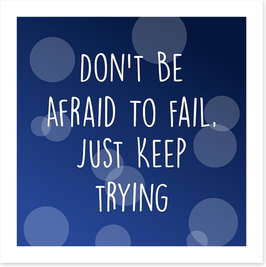 Just keep trying