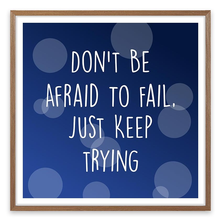 Just keep trying