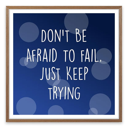 Just keep trying