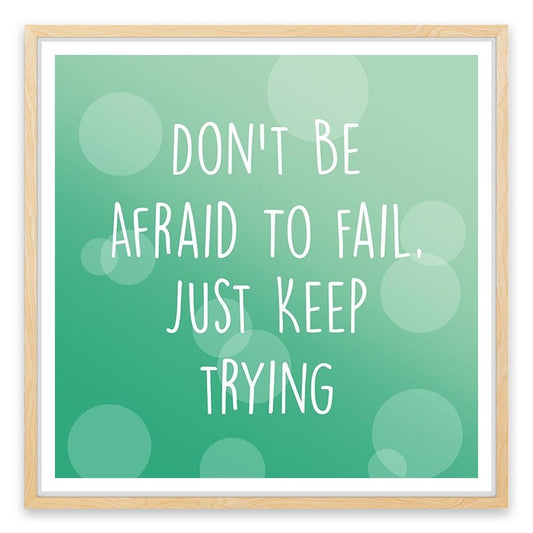 Just keep trying