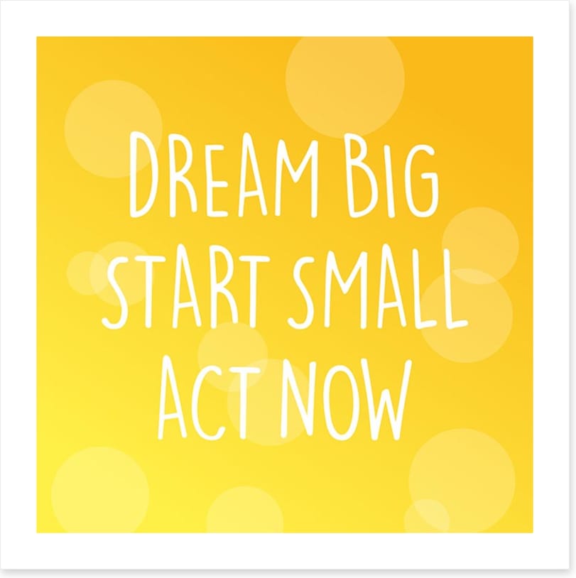 Start small
