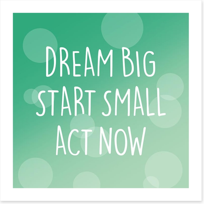 Start small