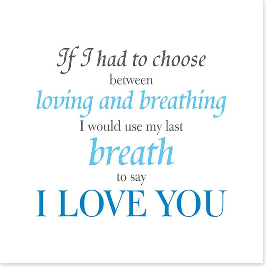My last breath