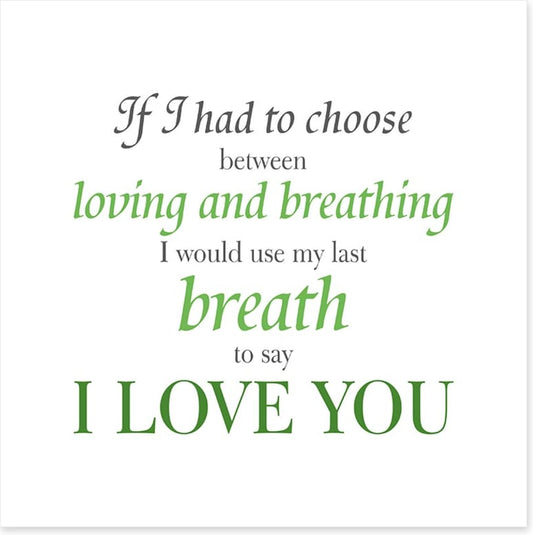 My last breath