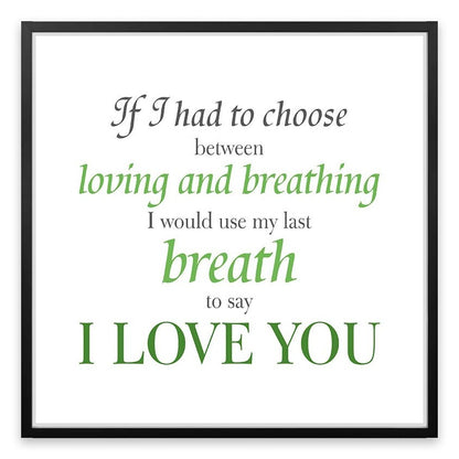 My last breath