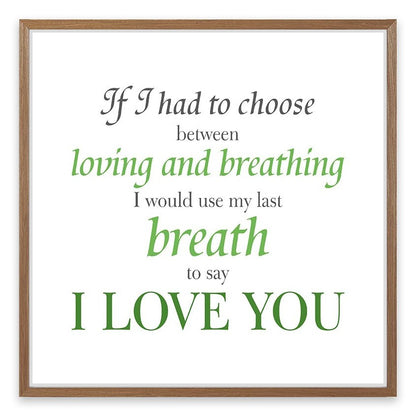 My last breath