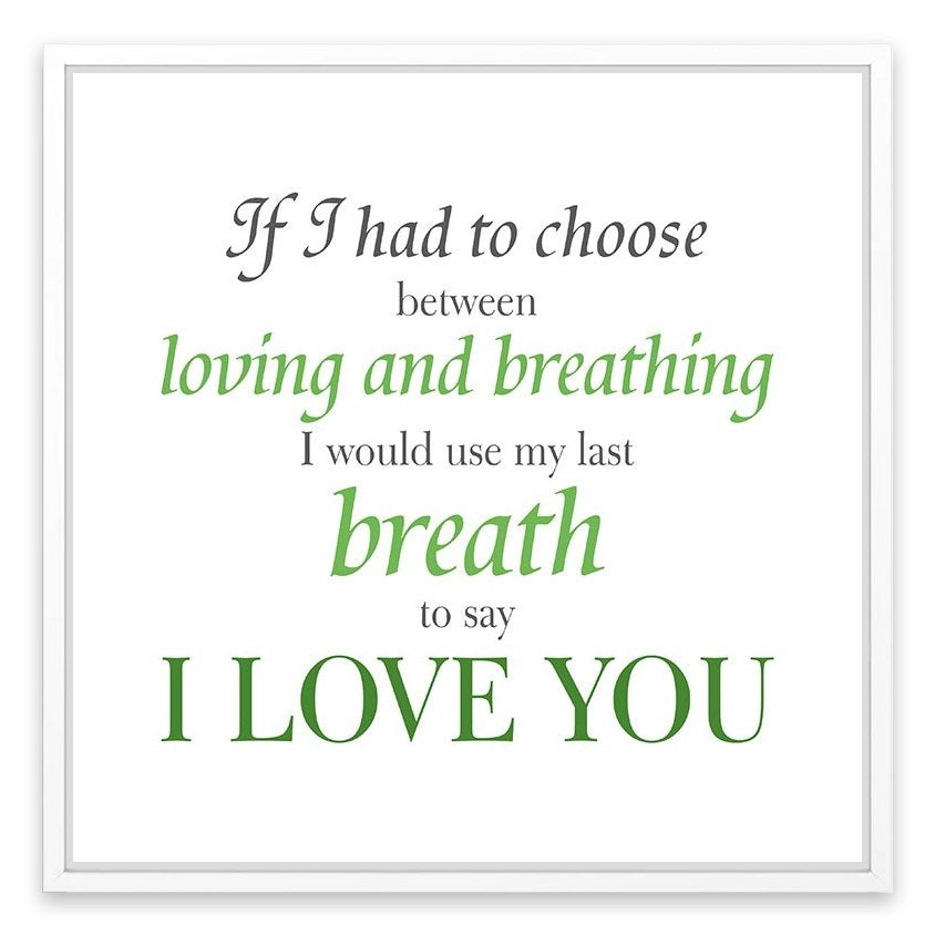 My last breath