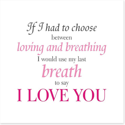 My last breath