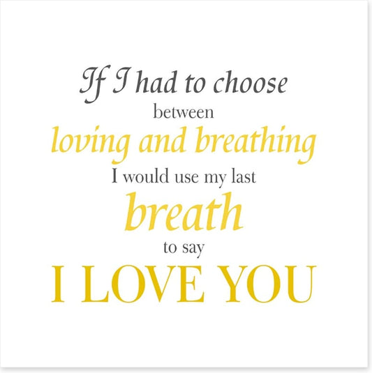 My last breath