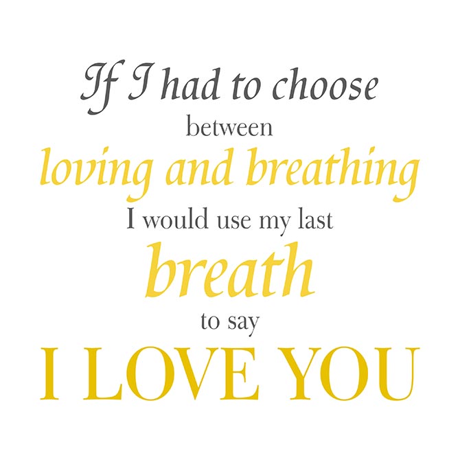 My last breath