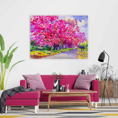 Cherry blossom path