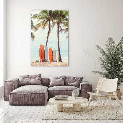 Surfers rest