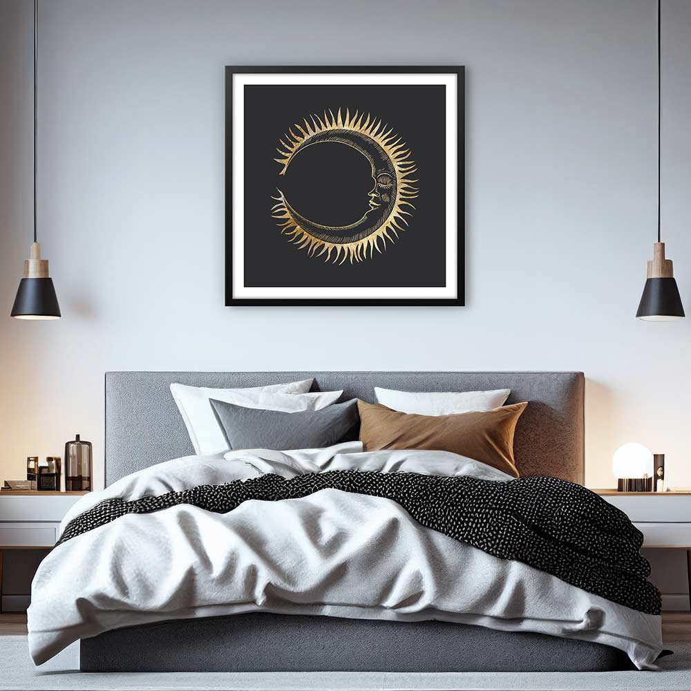 The golden moon