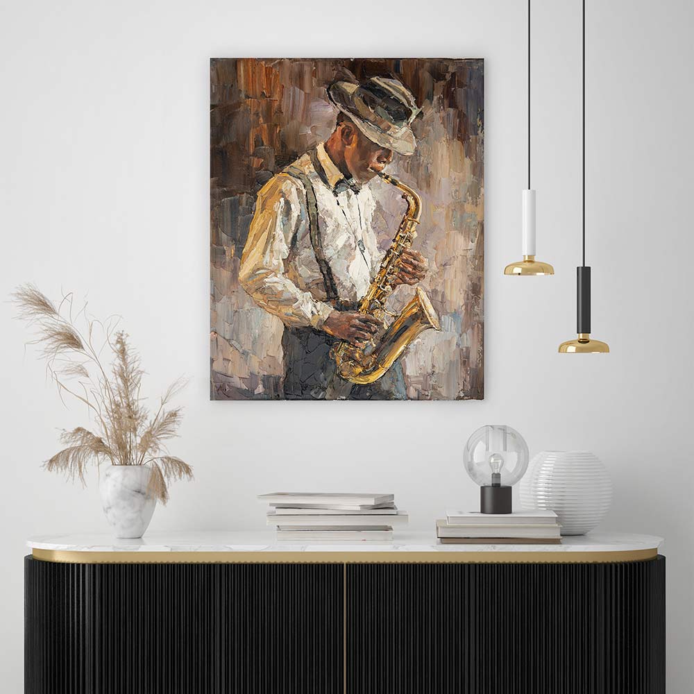 The saxophone player