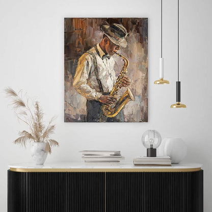 The saxophone player